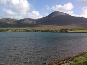 Side view of Croagh Patrick, Mayo, Ireland